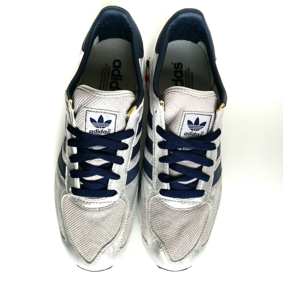 BNWOT Adidas LA Trainer metallic silver - Picture 3 of 10